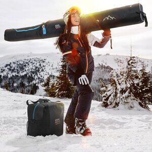 Ski Bag and Boot Bag Combo  Fit Skis Up to 200cm